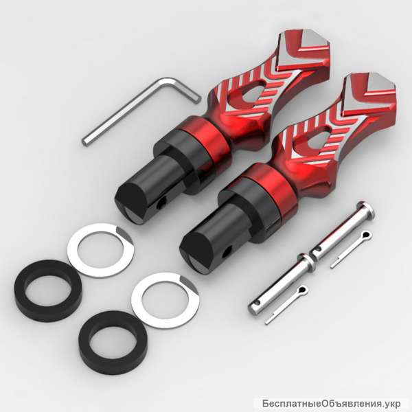 Подножки водительские и пассажирские для скутера и мотоцикла