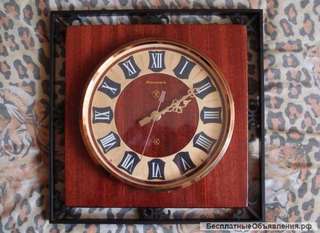 Часы настенные Янтарь сделано в СССР