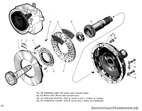 Сб.1225-02-4 Муфта реверсивная 3Д6, 3Д12