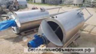 Емкость нержавеющая, Объем — 0,5 куб.м., с рубашкой, термоизоляцией и мешалкой