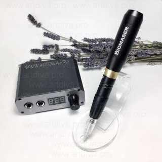 Машинка модульная в наборе с блоком управления Biomaser Power для татуажа и мезопроцедур