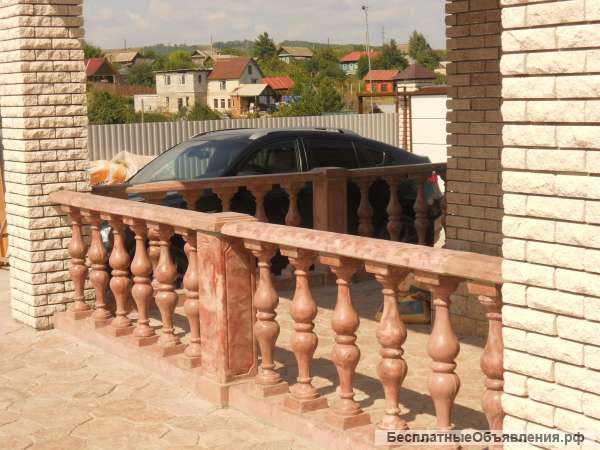 Балясины белые бетонные