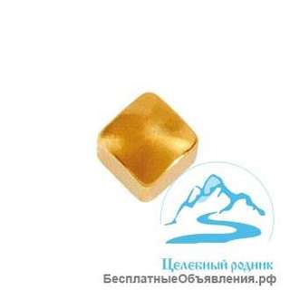 Серьги для пирсинга ушей (Studex, США) - R форма Квадрат (позолоченная)