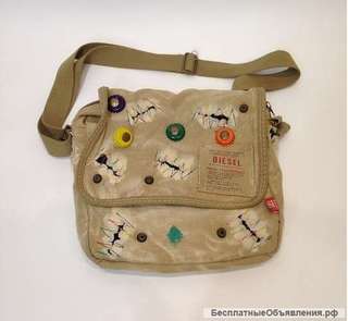 Полевая сумка "Diesel" винтажная, б.у, квест