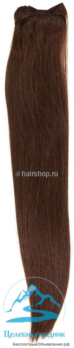 Волосы для наращивания, на трессе (Hairshop Classic) - номер: 4, 60 см., 60 гр.
