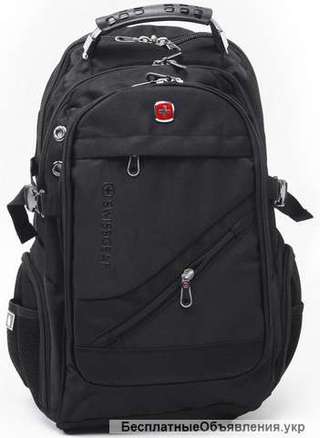 Супер рюкзак Swiss Bag для бизнеса и школы. Супер цена + армейские часы в подарок
