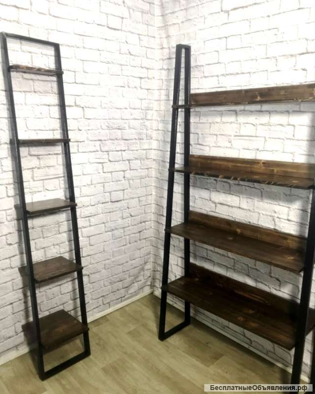 Стеллажи и стойки из массива ценных пород дерева