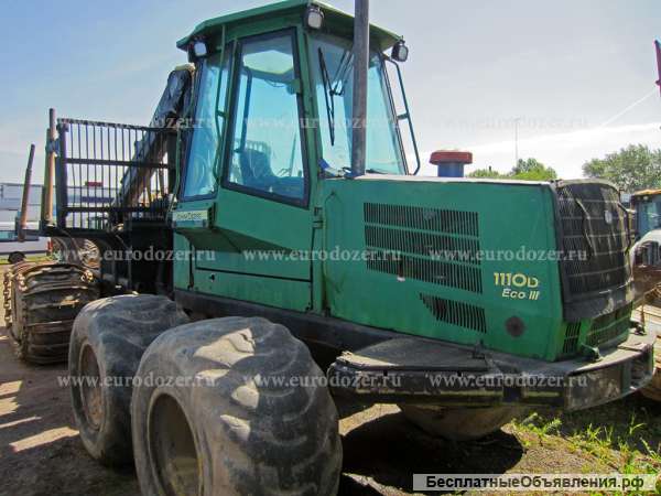 Лесозаготовительный форвардер JOHN DEERE 1110D, 2007 г