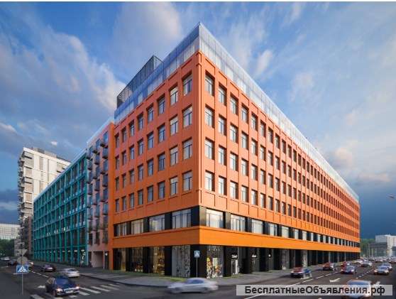 Двухуровневый офис площадью 144,95 кв.м с панорамным остеклением в премиум-квартале Jazz