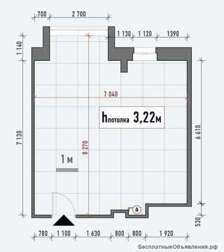 Офис общей площадью 51,9 кв.м., Москва, проспект Мира, 102 с27
