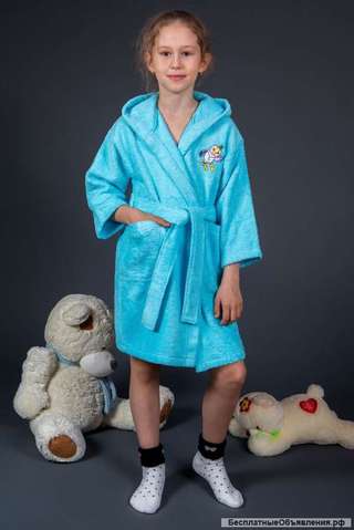 Детские махровые халаты