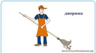 Дворник, уборщик в ресторан быстрого питания