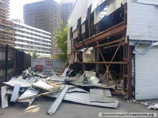 Прием и вывоз металлолома, демонтаж металлоконструкций, снос зданий