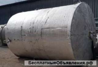 Емкости нержавеющие, объем -16 куб.м., вертикальные, с рубашкой для подогрева или охлаждения