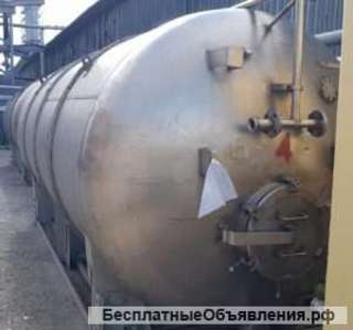 Емкости нержавеющие, объем -16 куб.м., горизонтальные