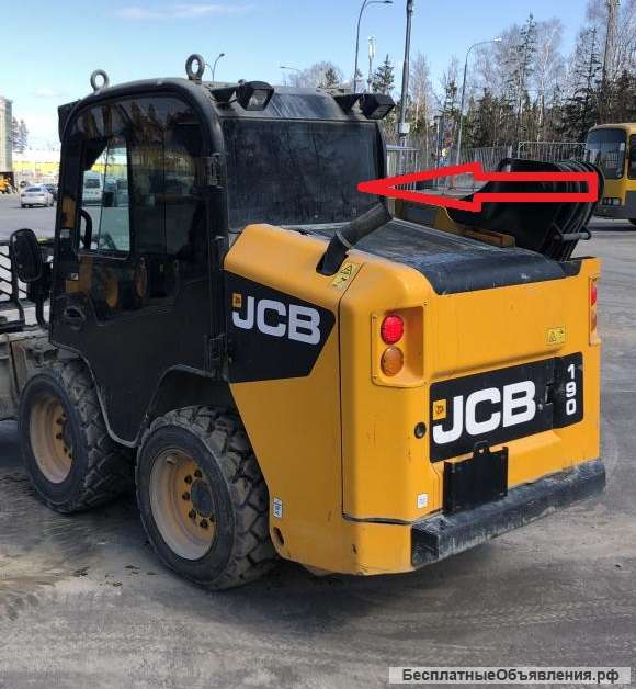 Заднее стекло на мини-погрузчик Jcb Robot 190