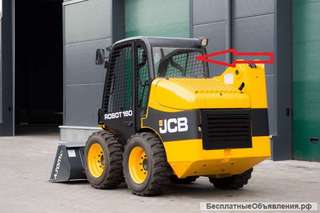 Заднее стекло на мини-погрузчик Jcb Robot 160