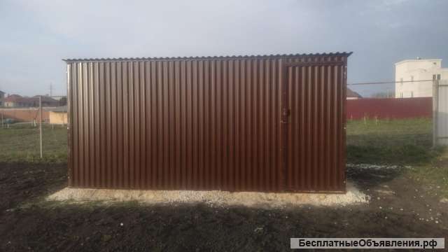 Гараж-пенал ракушка