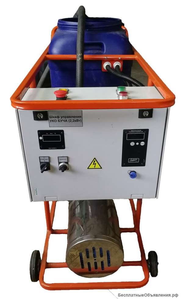 Оборудование для промывки теплообменников и котлов с устройством нагрева раствора
