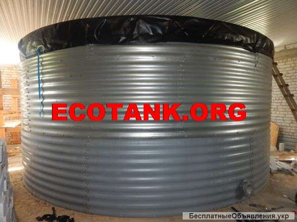 Противопожарный стальной резервуар 50 м3 (кубов)