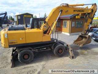 Колесный экскаватор Hyundai Robex 200W-7