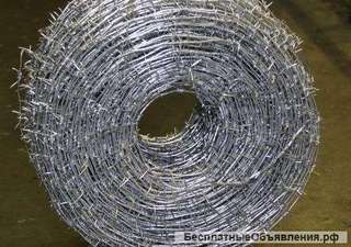Проволока колючая оцинкованная