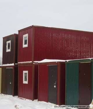 Бытовка/Вагончик вишневый 6х2.4 метра