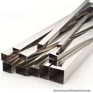 Труба нержавеющая профильная aisi(зеркальная, матовая) 35х35х2