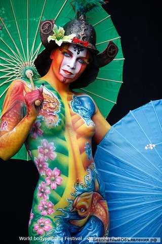 Приглашаю модель на body painting