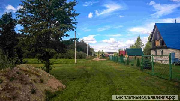 Участок 25 соток ИЖС на лесной опушке в 10-ти км. от Пскова