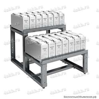 Двухрядный двухуровневый стеллаж для аккумуляторных батарей КРОН-АКС-13