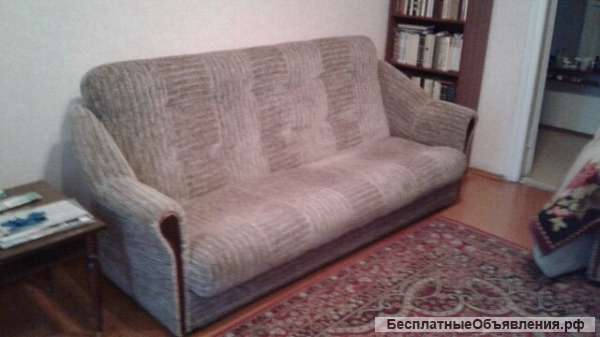 Раскладной диван и кресло б.у