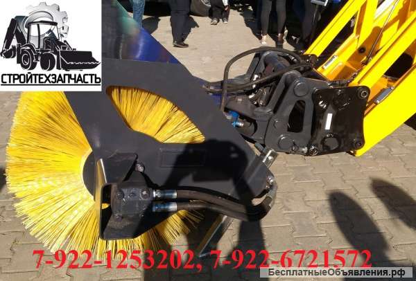Дорожная щетка jcb 3cx cat 432e volvo bl71 mst 544 щетка навесная на экскаватор-погрузчик