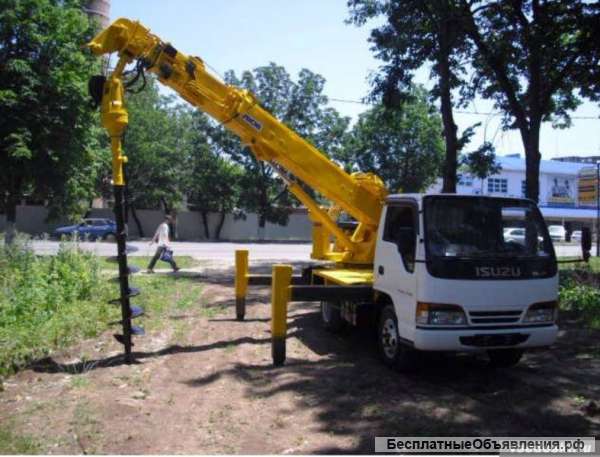 Ямобур вездеход. бурение скважин