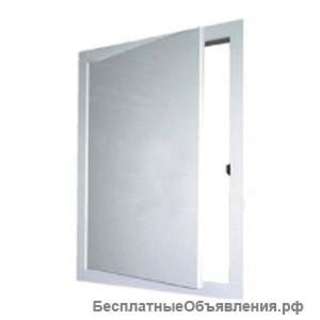 Металлический люк белый 15*50 на магнитной защелке