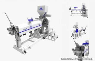 Экструдер получение гранул стренг торцевая горячая резка, водокольцевая резка