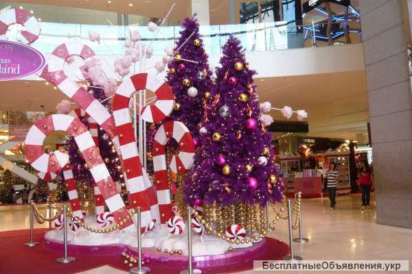 Оформление торговых центров, отелей, ресторанов, домов