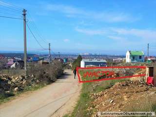 Видовой участок 6,1 сотки у моря на Фиоленте. 1-ая линия. 1150000р.