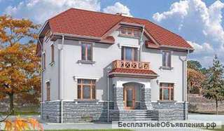 Проект двухэтажного дома из газоблока на 200 кв. м