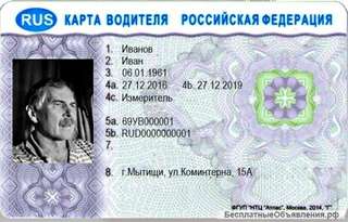 Карта водителя тахографа СКЗИ
