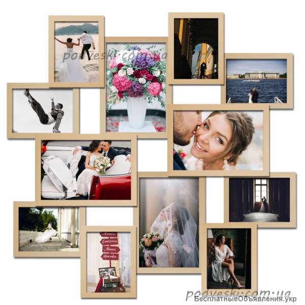 Мультирамки для дома, фотоколлажи, деревянные рамки купить Украина