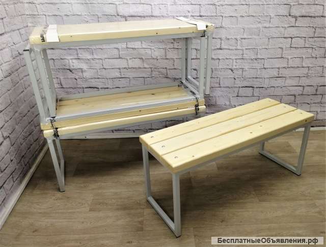 Лавочки и скамейки в баню/сауну из массива дерева