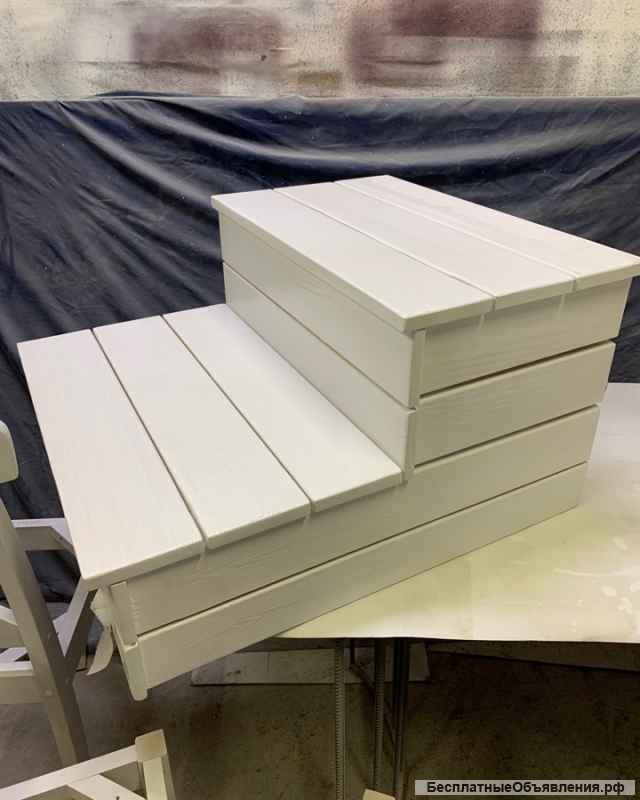 Лавочки и скамейки в баню/сауну из массива дерева