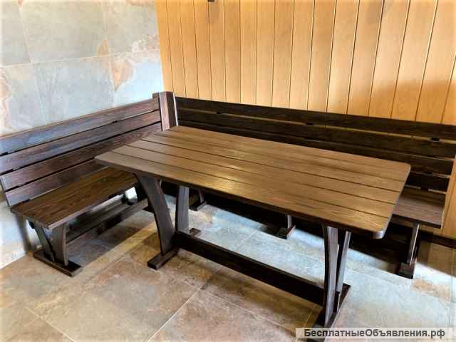 Мебель для веранды и дачи из массива дерева