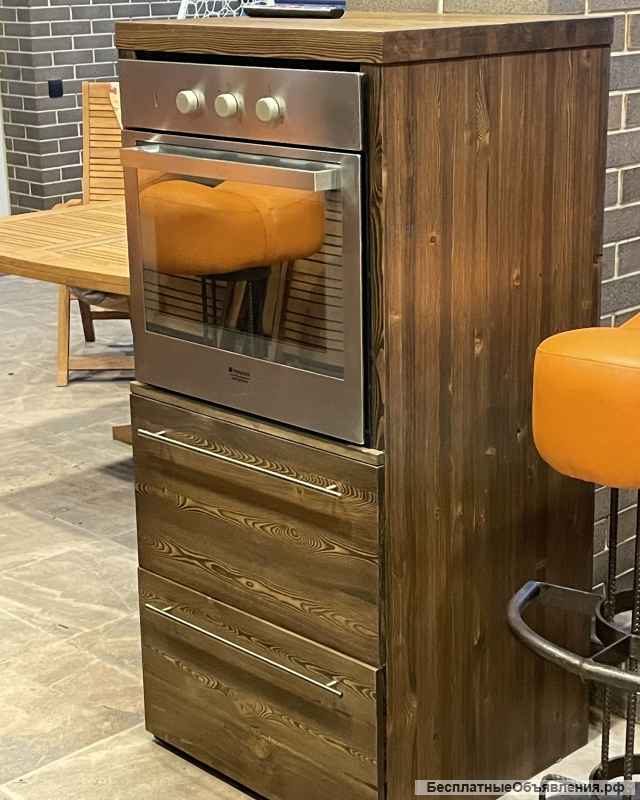 Мебель для кухни из массива ценных пород дерева