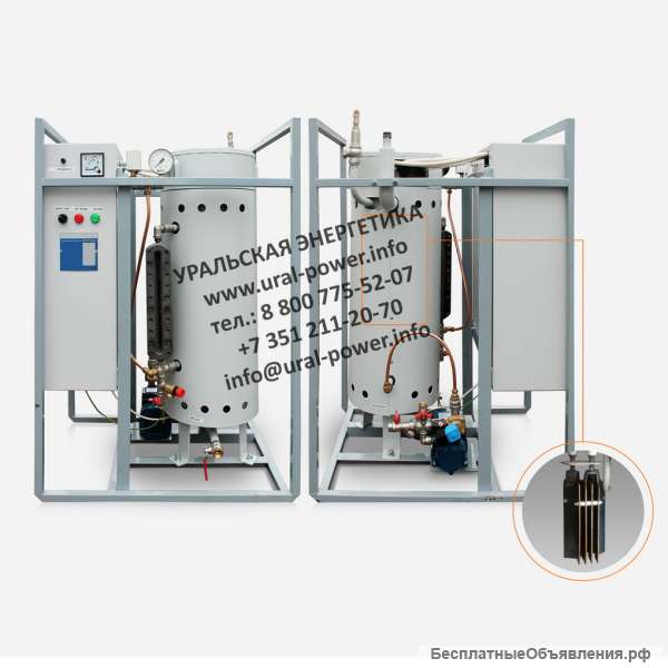 Электрический парогенератор промышленный 100 кг/ч