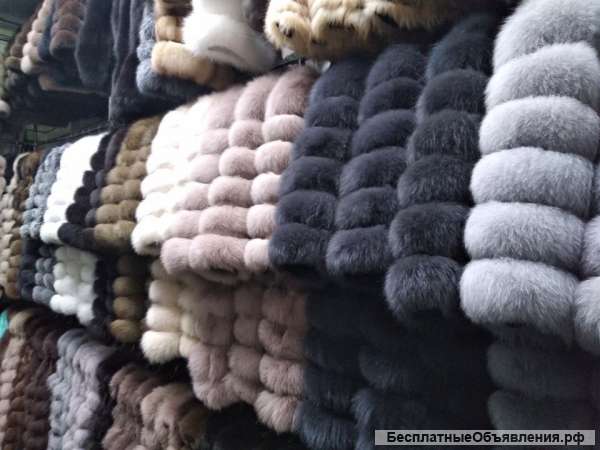 Оптовая продажа модных меховых изделий
