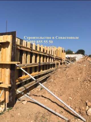 Строим подпорные стенки в Севастополе и по ЮБК (под ключ с нашим оборудованием)