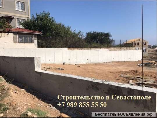 Строим подпорные стенки в Севастополе и по ЮБК (под ключ с нашим оборудованием)