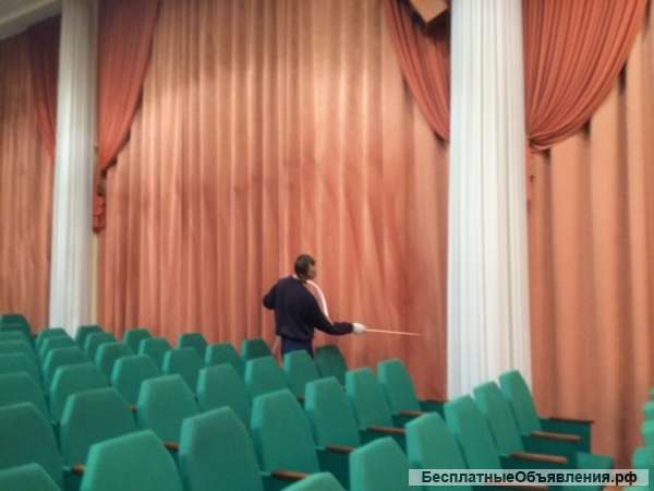 Противопожарная обработка тканей, штор и театральных штор